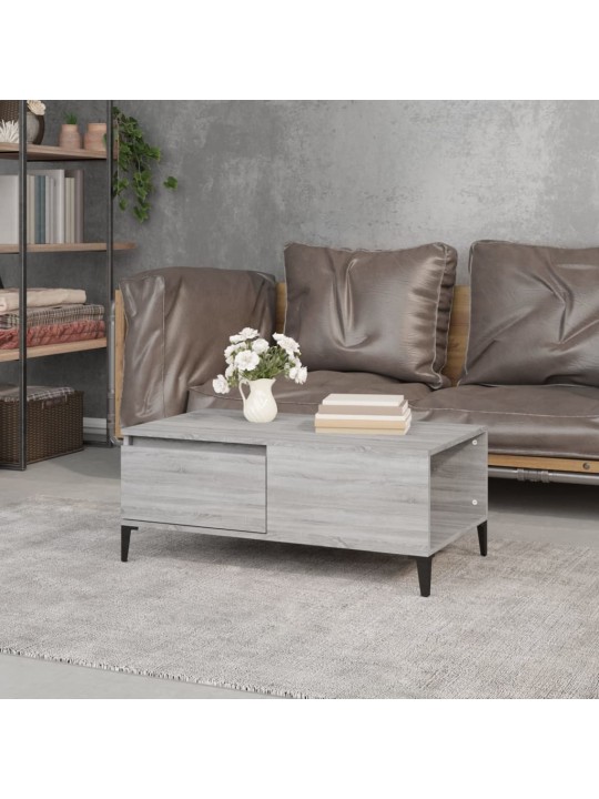 Konferenční stolek šedý sonoma 90x50x36,5 cm kompozitní dřevo