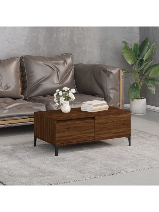 Konferenční stolek hnědý dub 90 x 50 x 36,5 cm kompozitní dřevo
