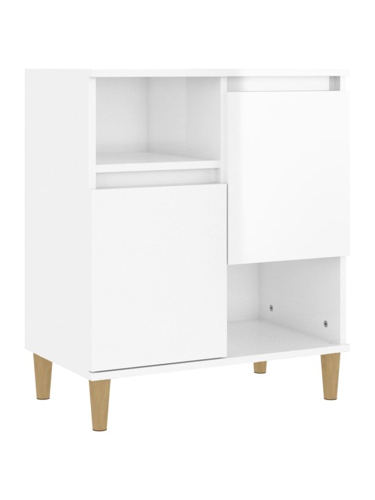 Příborník bílý s vysokým leskem 60x35x70 cm kompozitní dřevo
