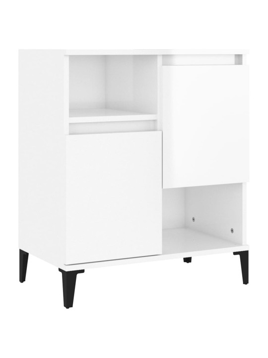 Příborník bílý s vysokým leskem 60x35x70 cm kompozitní dřevo