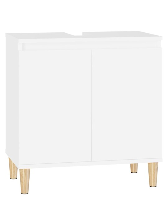Skříňka pod umyvadlo bílá 58 x 33 x 60 cm kompozitní dřevo