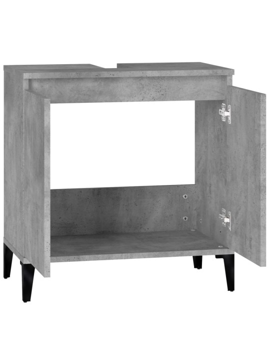 Skříňka pod umyvadlo betonově šedá 58x33x60 cm kompozitní dřevo