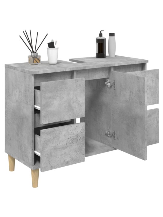 Skříňka pod umyvadlo betonově šedá 80x33x60 cm kompozitní dřevo