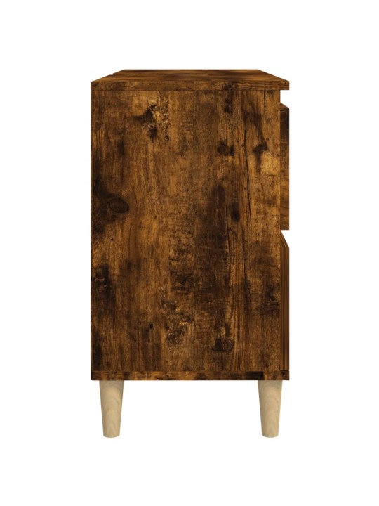 Skříňka pod umyvadlo kouřový dub 80x33x60 cm kompozitní dřevo