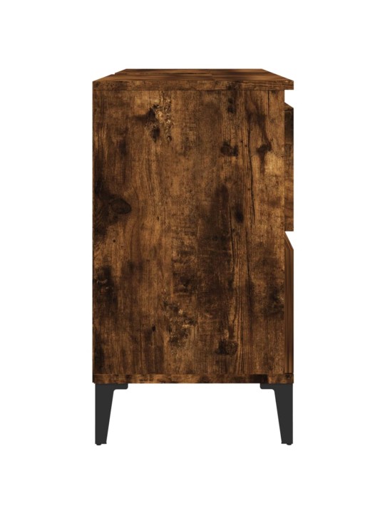 Skříňka pod umyvadlo kouřový dub 80x33x60 cm kompozitní dřevo