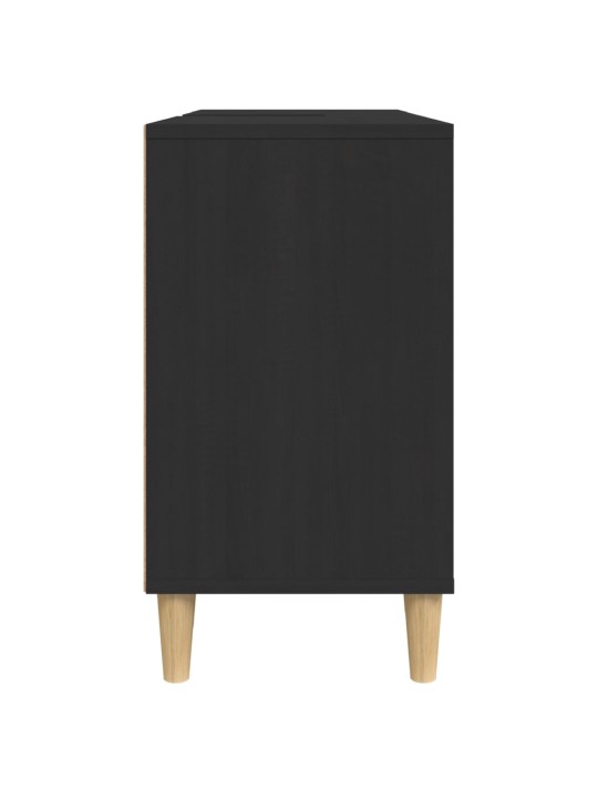 Skříňka pod umyvadlo černá 80 x 33 x 60 cm kompozitní dřevo
