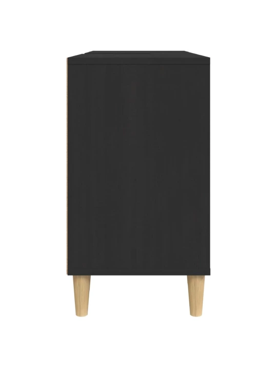 Skříňka pod umyvadlo černá 80 x 33 x 60 cm kompozitní dřevo