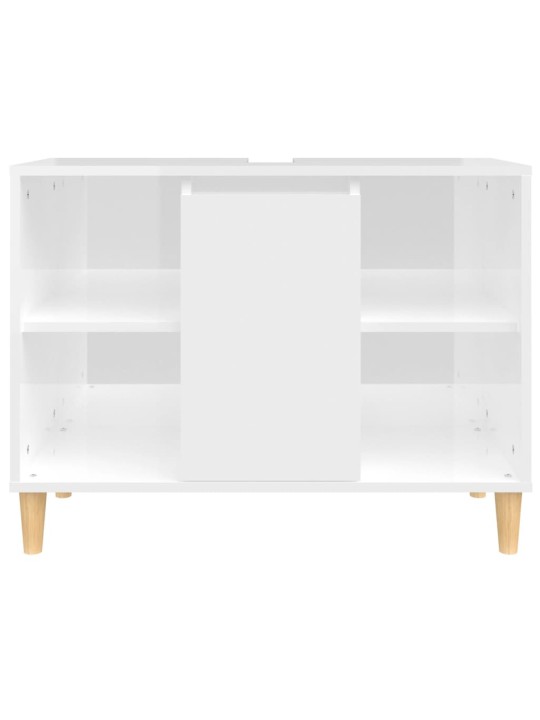 Umyvadlová skříňka bílá s vysokým leskem 80x33x60 cm kompozit