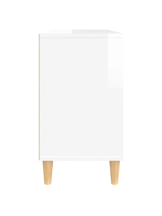 Umyvadlová skříňka bílá s vysokým leskem 80x33x60 cm kompozit