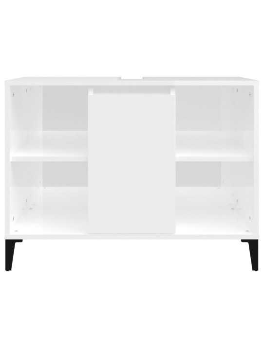 Umyvadlová skříňka bílá s vysokým leskem 80x33x60 cm kompozit