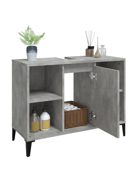 Skříňka pod umyvadlo betonově šedá 80x33x60 cm kompozitní dřevo