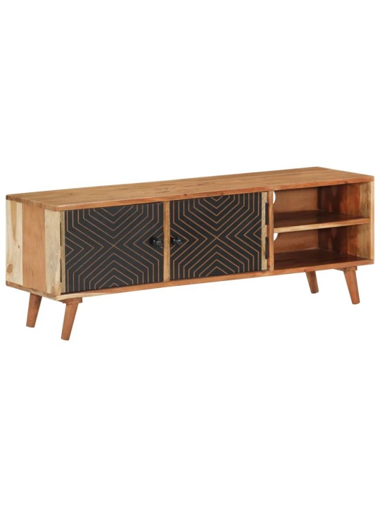 Tv skříňka 112 x 30 x 40 cm masivní akáciové dřevo