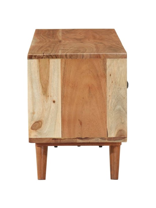 Tv skříňka 112 x 30 x 40 cm masivní akáciové dřevo