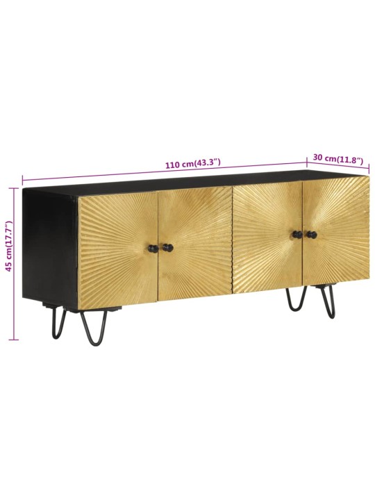 TV skříňka 110 x 30 x 45 cm masivní mangovníkové dřevo