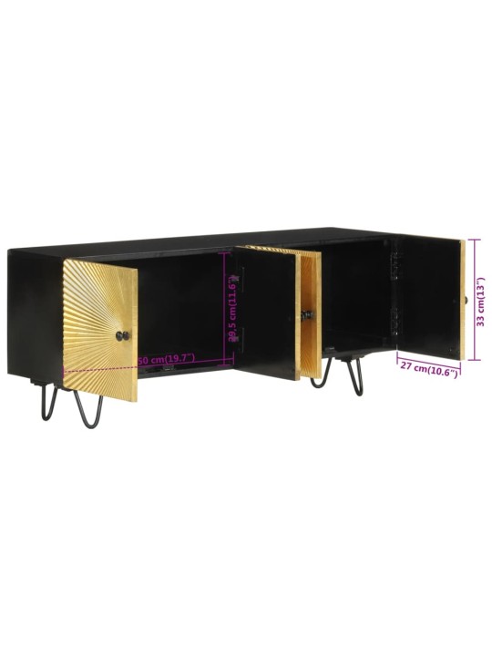 TV skříňka 110 x 30 x 45 cm masivní mangovníkové dřevo