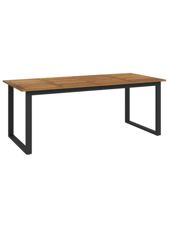 Zahradní stůl s nohami ve tvaru u 200x90x75 cm masivní akácie