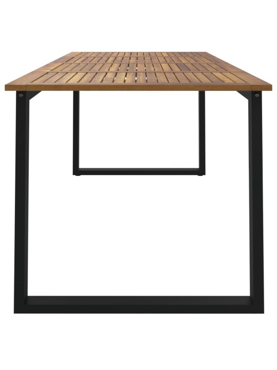 Zahradní stůl s nohami ve tvaru u 200x90x75 cm masivní akácie