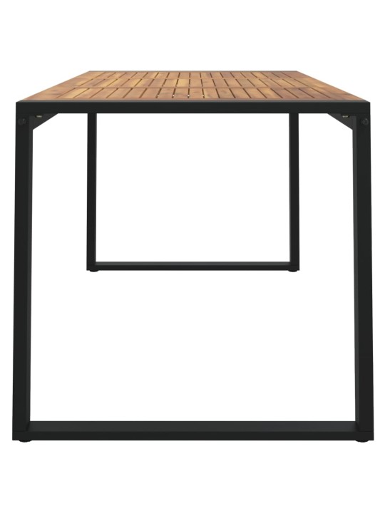 Zahradní stůl s nohami ve tvaru U 140x80x75 cm masivní akácie