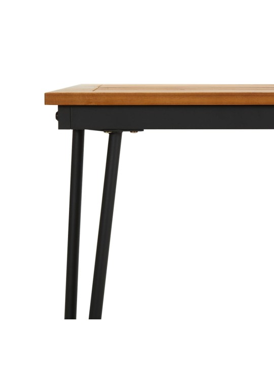 Zahradní stůl s nohami typu hairpin 160x80x75 cm masivní akácie