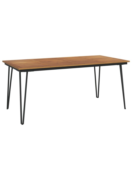Zahradní stůl s nohami typu hairpin 180x90x75 cm masivní akácie