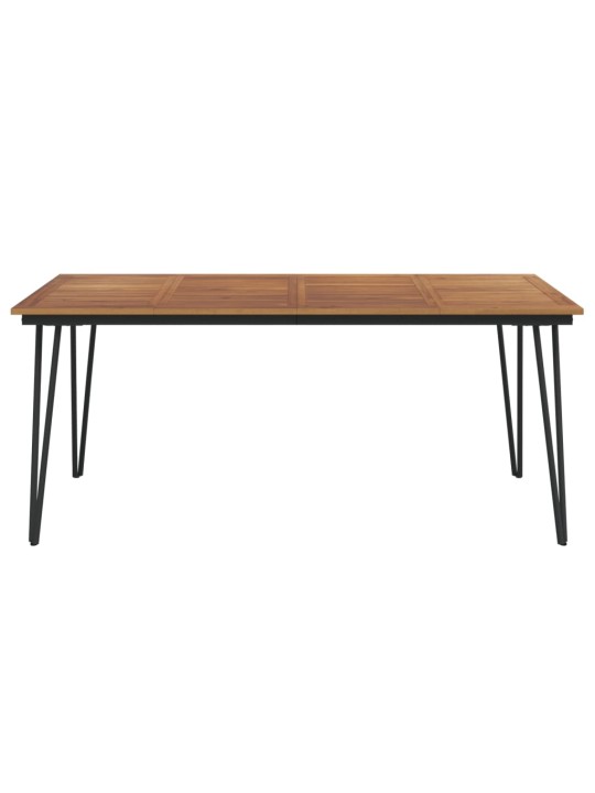 Zahradní stůl s nohami typu hairpin 180x90x75 cm masivní akácie