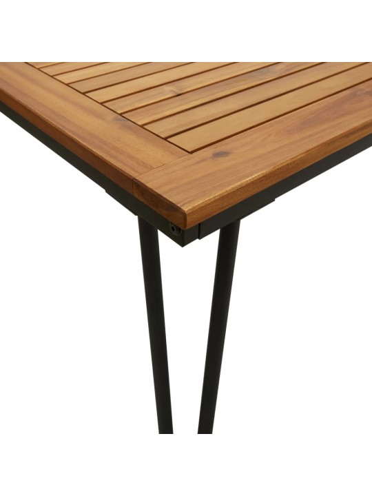 Zahradní stůl s nohami typu hairpin 180x90x75 cm masivní akácie