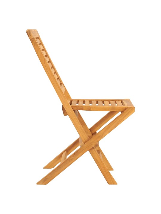 Skládací zahradní židle 2 ks 47x63x90 cm masivní teakové dřevo