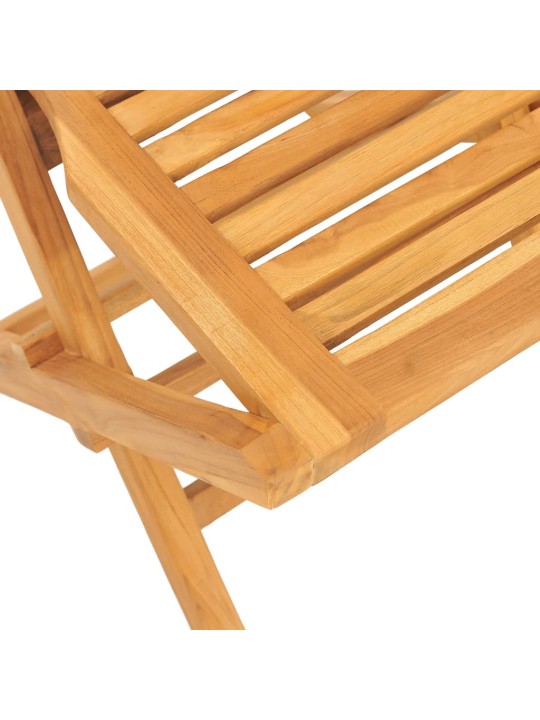 Skládací zahradní židle 2 ks 47x63x90 cm masivní teakové dřevo