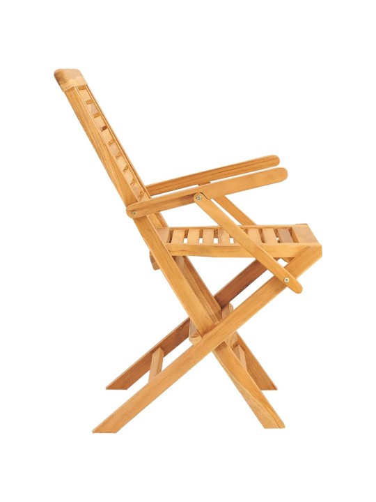 Skládací zahradní židle 2 ks 56x63x90 cm masivní teakové dřevo