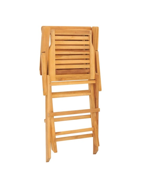 Skládací zahradní židle 2 ks 56x63x90 cm masivní teakové dřevo