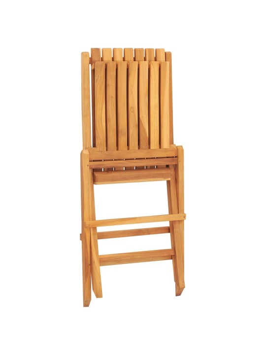 Skládací zahradní židle 2 ks 47x47x89 cm masivní teakové dřevo