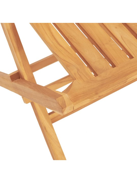 Skládací zahradní židle 2 ks 47x47x89 cm masivní teakové dřevo