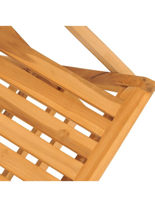 Skládací zahradní židle 2 ks 61x67x90 cm masivní teakové dřevo