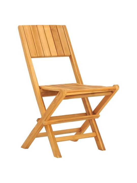 Skládací zahradní židle 2 ks 47x61x90 cm masivní teakové dřevo