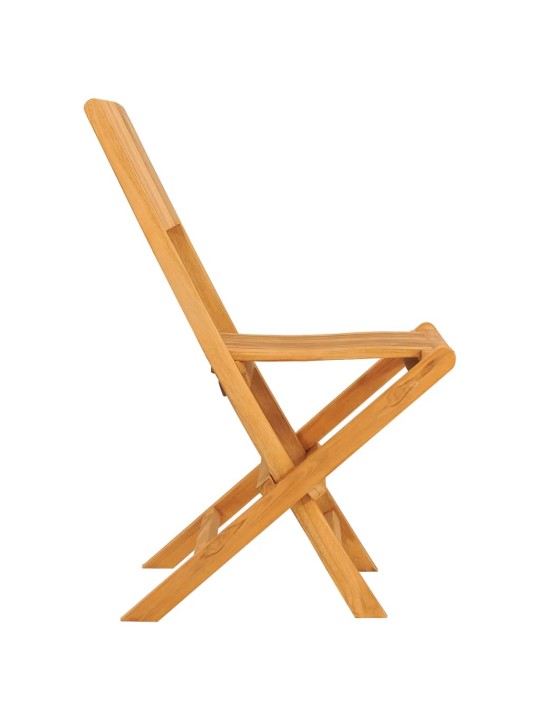 Skládací zahradní židle 2 ks 47x61x90 cm masivní teakové dřevo