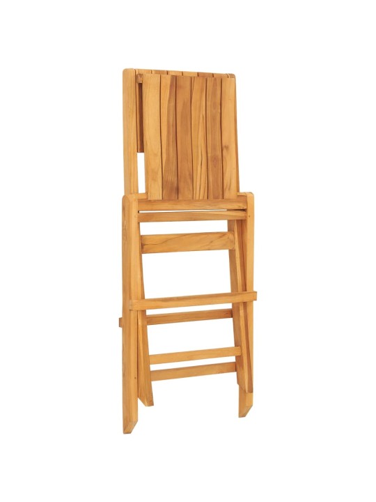 Skládací zahradní židle 2 ks 47x61x90 cm masivní teakové dřevo