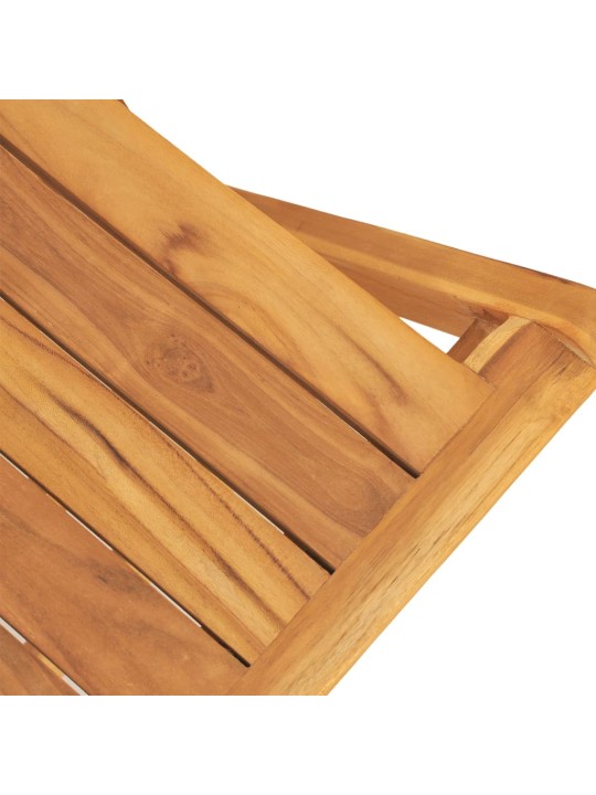 Skládací zahradní židle 2 ks 47x61x90 cm masivní teakové dřevo