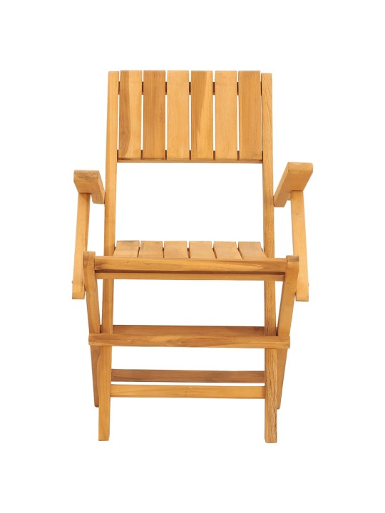 Skládací zahradní židle 2 ks 55x61x90 cm masivní teakové dřevo