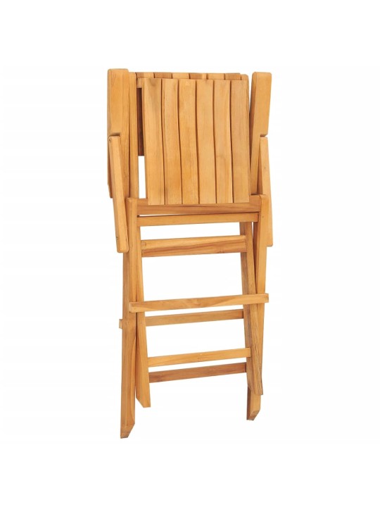 Skládací zahradní židle 2 ks 55x61x90 cm masivní teakové dřevo