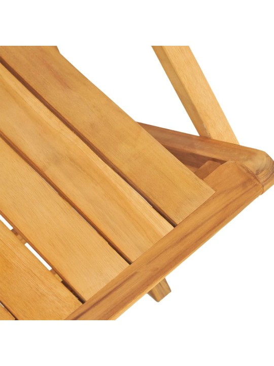 Skládací zahradní židle 2 ks 55x61x90 cm masivní teakové dřevo