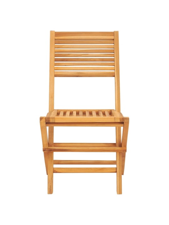 Skládací zahradní židle 2 ks 47x62x90 cm masivní teakové dřevo