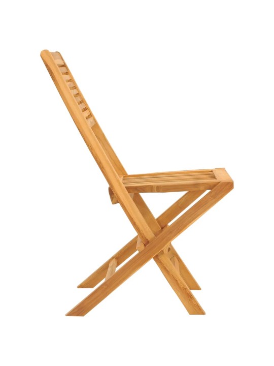 Skládací zahradní židle 2 ks 47x62x90 cm masivní teakové dřevo