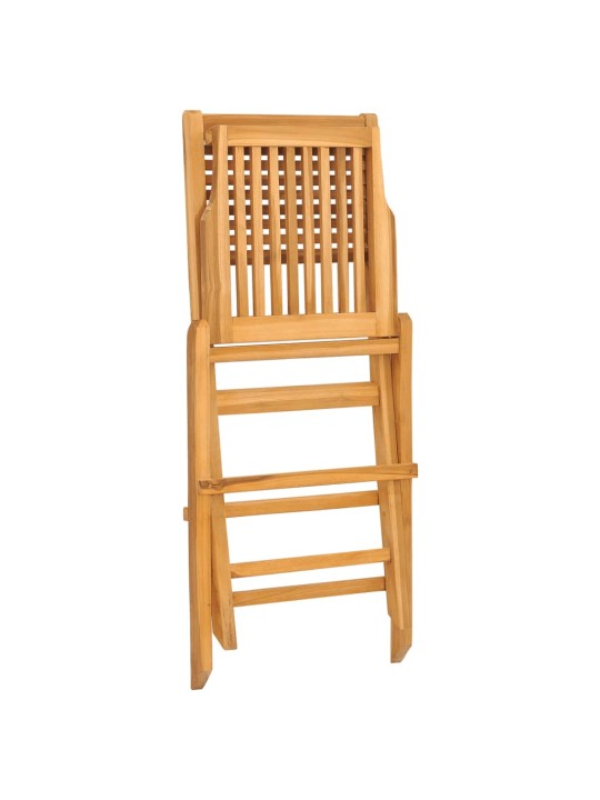 Skládací zahradní židle 2 ks 47x62x90 cm masivní teakové dřevo