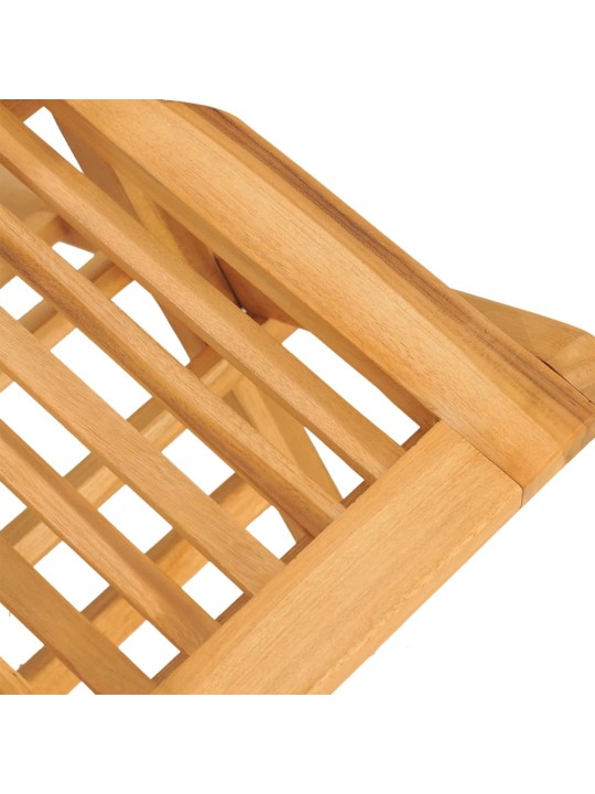 Skládací zahradní židle 2 ks 47x62x90 cm masivní teakové dřevo