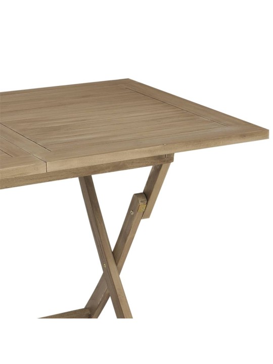 Skládací zahradní stůl šedý 120x70x75 cm masivní teakové dřevo