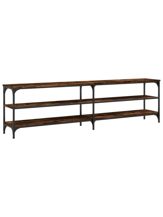 TV skříňka kouřový dub 180 x 30 x 50 cm kompozitní dřevo a kov