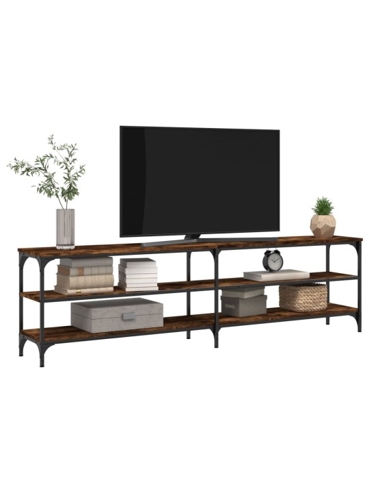 TV skříňka kouřový dub 180 x 30 x 50 cm kompozitní dřevo a kov