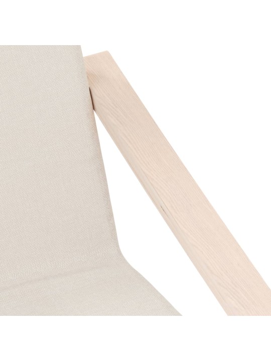 Relaxační židle krémová textil