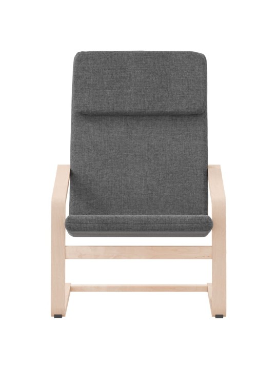 Relaxační židle tmavě šedá textil