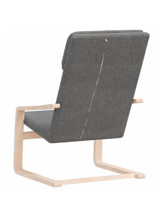 Relaxační židle tmavě šedá textil
